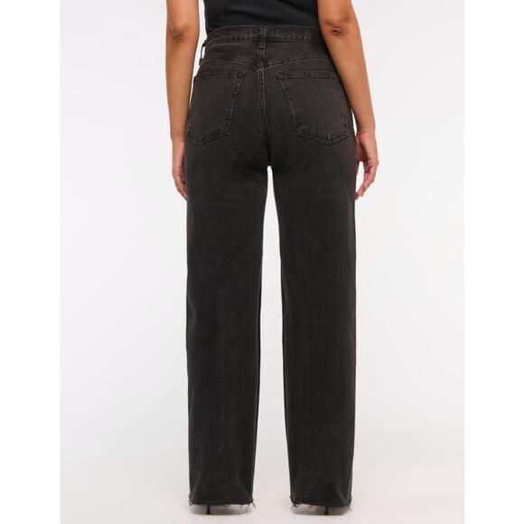 Abercrombie & Fitch The 90's relaxed High Rise Black Jeans - Picture 5 of 5